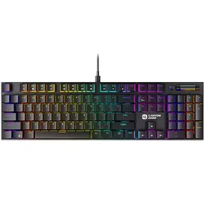 Wired RGB Backlit Keyboard CANYON Cometstrike GK-55 with Russian layout (CND-SKB55-RU)