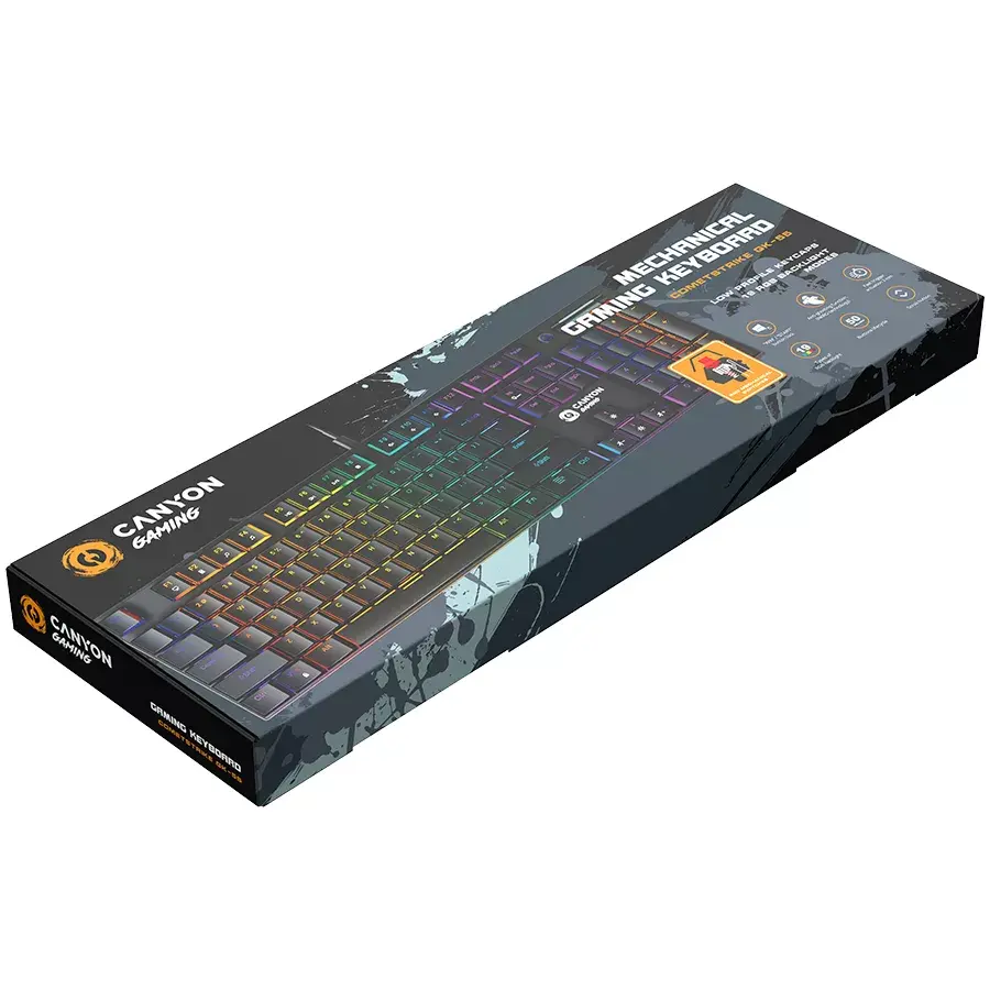 Wired RGB Keyboard CANYON Cometstrike GK-55 Photo 5