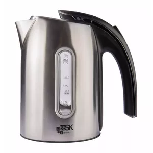 Electric kettle BESK 1.7L 2200W stainless steel, corded boiling kettle