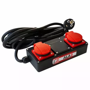 Holzmann ALA2_230V energosadales vienība, PDU 2 Maiņstrāvas izvade (-s) Melns, Sarkans