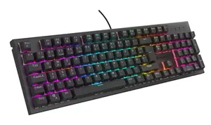 Механическая игровая клавиатура Genesis Thor 303 полноразмерная проводная USB QWERTZ немецкая раскладка RGB LED черная