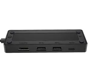 HP USB-C Travel Hub G3 dokstacija ar USB 3.2 Gen 1 Type-C interfeisu, melns biznesa porta replikators ar diviem USB Type-A pieslēgvietām un HDMI