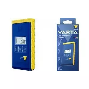 Battery tester Varta 00893 101 111 LCD digital handheld for AA AAA 9V button cells