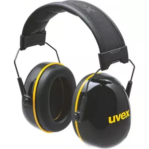 Uvex K20 Head-band Safety Goggles Black Yellow Construction