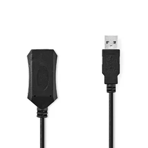USB кабель Nedis CCGL60EXTBK100 10 м USB 2.0 Черный