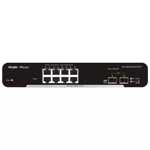 Managed L2 Gigabit Switch RUIJIE RG-NBS3100-8GT2SFP — 8x Gigabit RJ-45, 2x SFP, Fanless, 20 Gbit/s
