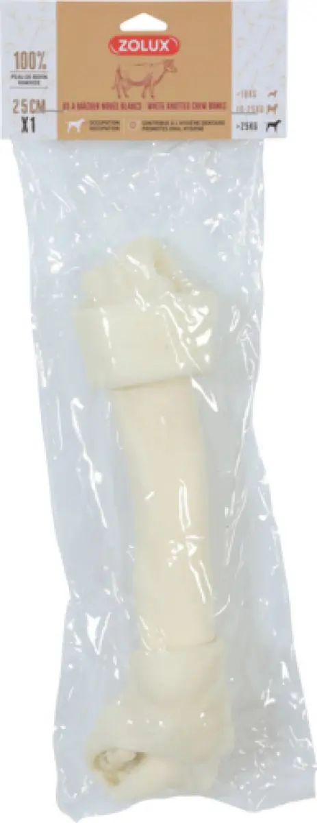 Košļājamā kaula ZOLUX Knotted White Bone