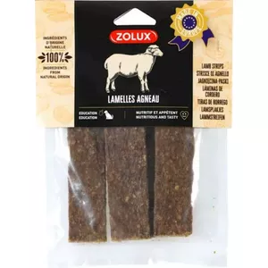 Лакомство для собак ZOLUX Lamb Strips 100 г – нежные полоски ягнёнка, одноингредиентное угощение
