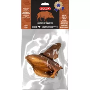 Лакомство для собак ZOLUX Boar's Ear 2 x 52 г — натуральные жевательные угощения