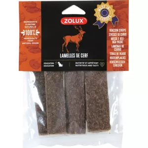 Лакомство для собак ZOLUX Deer strips 100 г — полоски из оленины для жевания