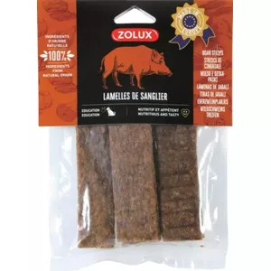 Лакомство для собак ZOLUX Boar strips, 100 г, жевательные полоски из дикого кабана