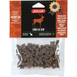 Лакомство для собак ZOLUX Deer cubes 100 г — кубики из оленины (сухая/сублимированная)