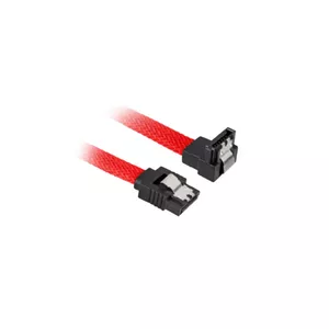 SATA kabelis Sharkoon SATA 3 0.45m 7-pins melns sarkans