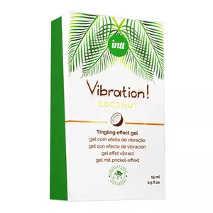 Massage and intimate oil Intt Vibration Oil Coconut 15 ml — vibrating, warming massage oil with coconut scent