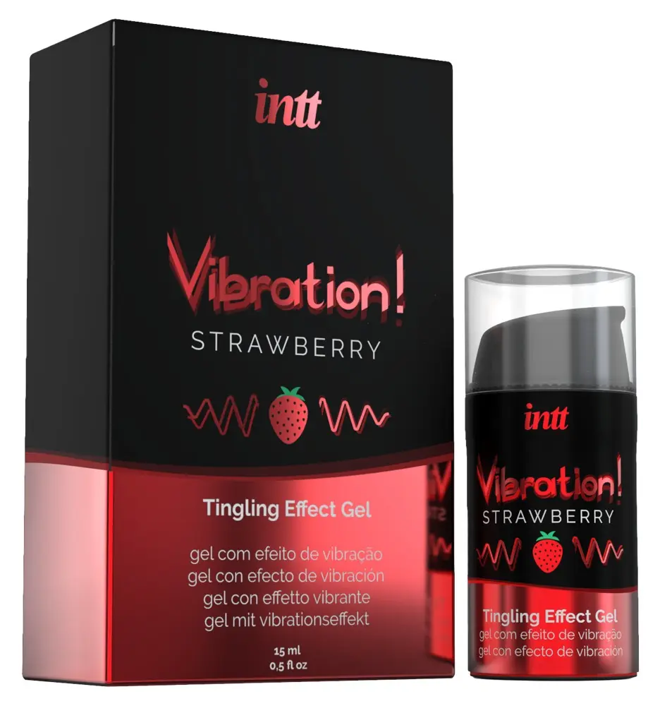 Intt Vibration Strawberry 15 ml stimulējoša želeja Photo 6