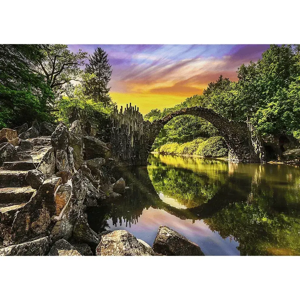 Puzle TREFL Premium Plus Rakotz Bridge 1000 gb. Photo 2