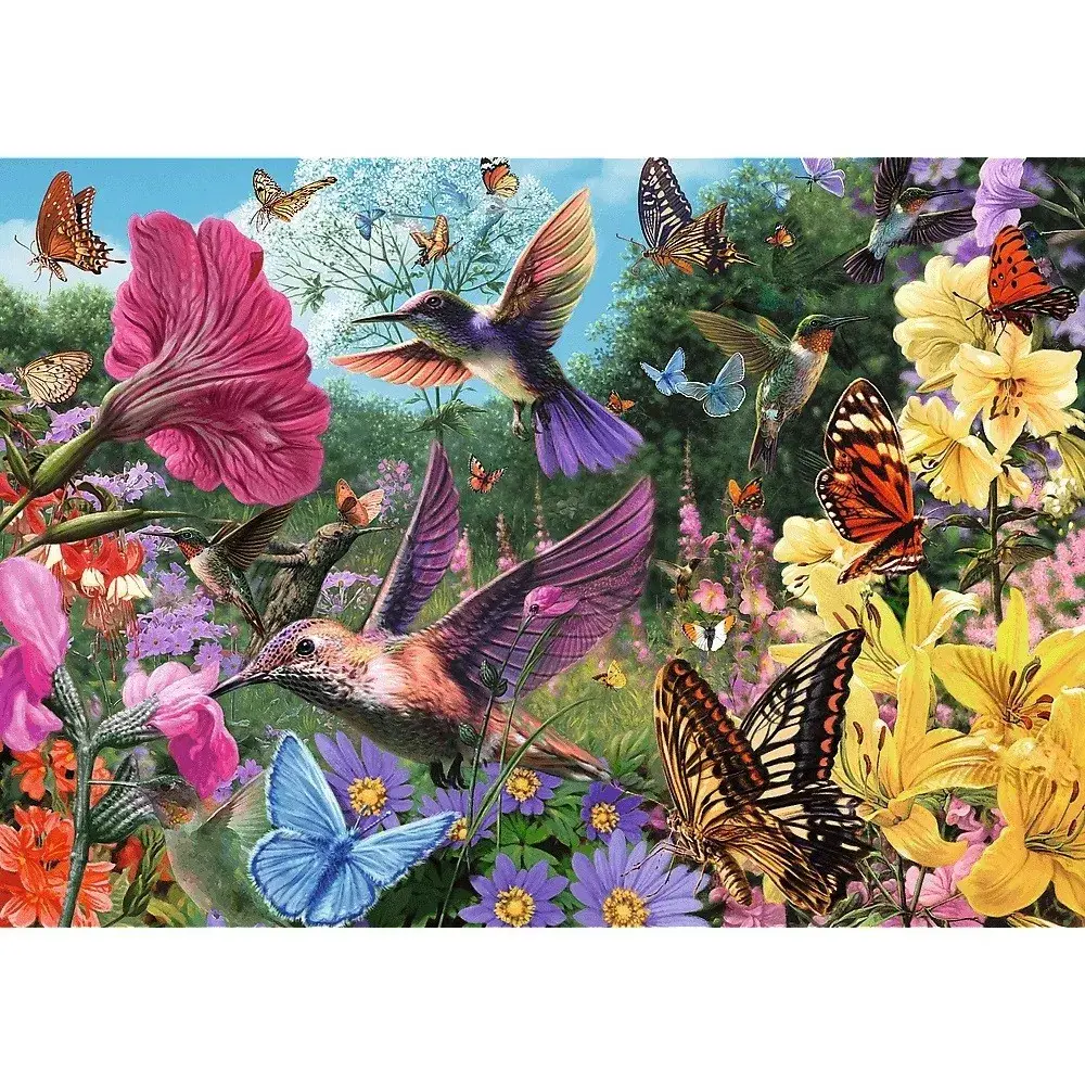 Puzle TREFL Premium Plus Hummingbird Garden 1000 Photo 2