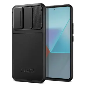 Aizsargvāciņš Tech-Protect Velar Cam+ priekš Xiaomi Redmi Note 13 Pro 5G / Poco X6 5G — melns