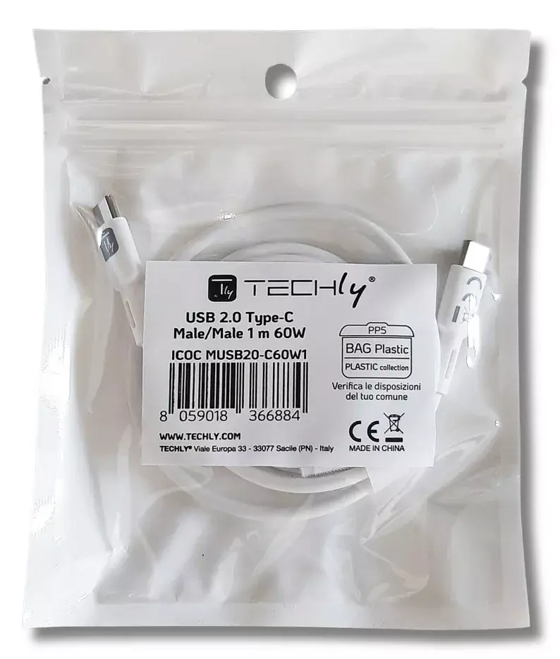 USB кабель Techly ICOC-MUSB20-C60W1 Photo 2