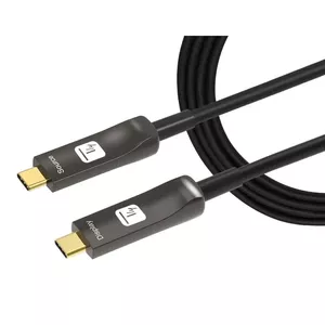 USB cable Techly ICOC-U3C-HY-015 15 m USB C Black 21.6 Gbit/s