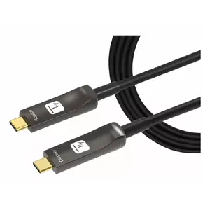 USB cable Techly ICOC-U3C-HY-020 20 m USB C Black 21.6 Gbit/s