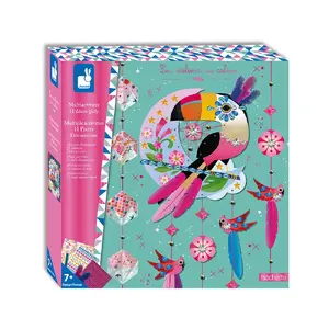 Multi-Activity Box Set JANOD 11 Pretty Decorations Cardboard Paper Plastic Wood