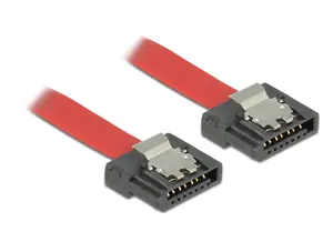 DeLOCK 0.7m SATA III SATA kabelis SATA 7-pin Sarkans Male/Male