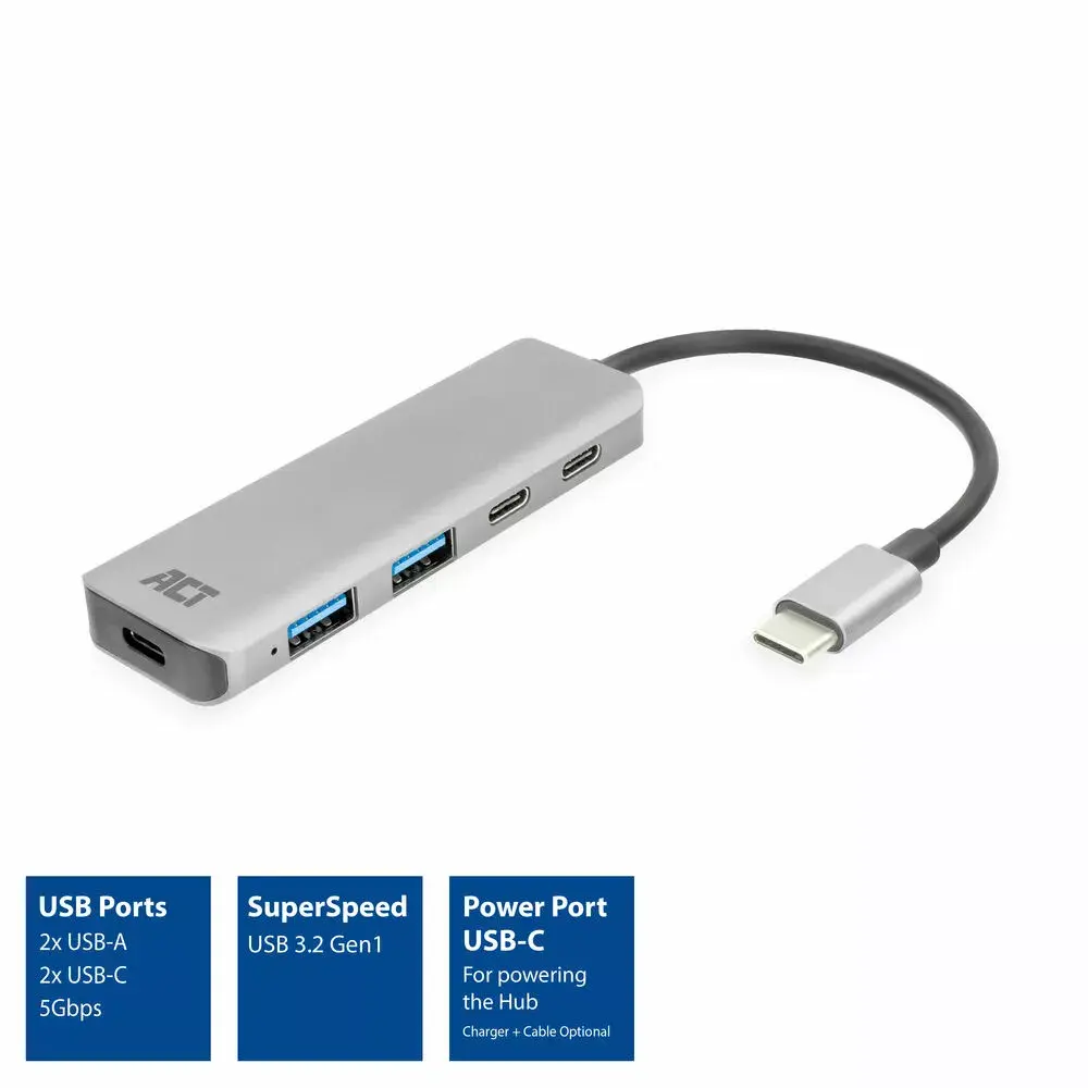 ACT AC7072 USB 3.2 Gen 1 Type-C centrmezgls Photo 2