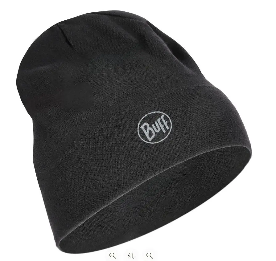 Шапка Buff Merino Midweight — Solid Black Photo 3