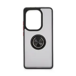 Гибридный чехол iLike для Xiaomi Redmi Note Pro 13 4G — Ring, чёрный