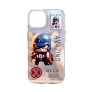 Силиконовый чехол iLike для iPhone 14 Blue Boy — защитный мягкий корпус