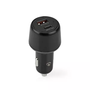 Nedis Car Charger Smartphone Black Cigar lighter Fast charging Auto