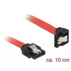 SATA cable DeLOCK 83976 0.1 m 7-pin Black Red