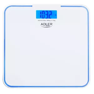 Adler | Bathroom Scale | AD 8183 | Максимальный вес (грузоподъемность) 180 кг | Точность 100 г | Белый