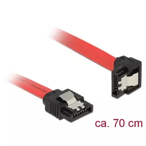 SATA kabelis DeLOCK 83980 0.7 m Melns Sarkans