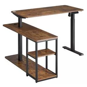 Elektriski regulējams galds ergo office 380623 — maksimālais augstums 121 cm, slodze līdz 70 kg