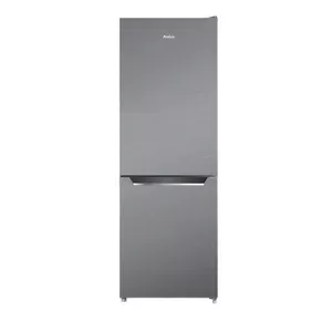 Fridge-freezer AMICA FK2425.4UNTX(E) freestanding 277 L total, bottom freezer 74 L, inverter, silver, 1593×540×550 mm