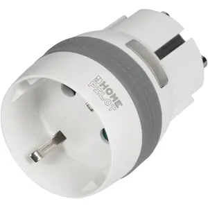 Viedā kontaktligzda‑adapteris HOMEPILOT 11301001 balta — Wi‑Fi tālvadības slēdzis mājas ierīcēm