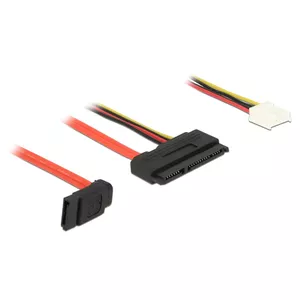 SATA Cable DeLOCK 0.3m SATAIII 7p + Floppy 4p/SATAIII 22p