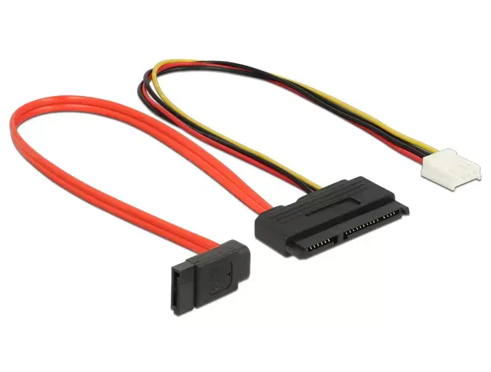 SATA kabelis DeLOCK 0.3m SATAIII 7p + Floppy 4p/SATAIII 22p Photo 2