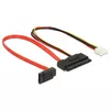 SATA kabelis DeLOCK 0.3m SATAIII 7p + Floppy 4p/SATAIII 22p Photo 2