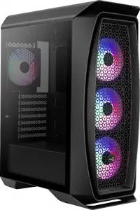 Tower PC Case AEROCOOL Aero One Frost Tower Black — mid-tower ATX chassis, black finish
