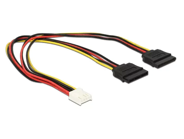Cable DeLOCK 0.3m Floppy 4p/2x SATA 15p Photo 2
