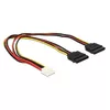 Cable DeLOCK 0.3m Floppy 4p/2x SATA 15p Photo 2