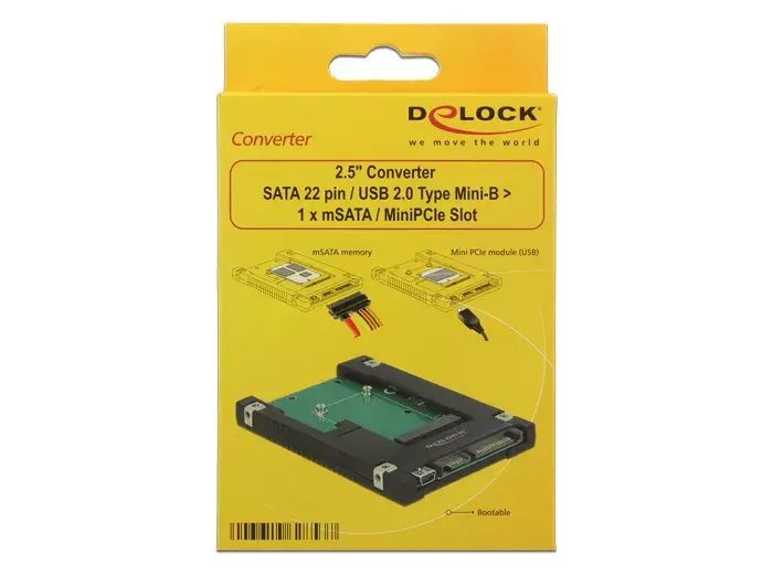 Iekšējais SATA USB 2.0 adapteris DeLOCK 62853 Photo 3