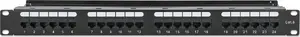 Patch panel INTELLINET 721035 19" 1U 24-port RJ45 Cat6 UTP