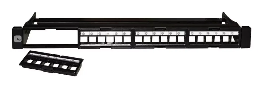 Techly Modular Patch Panel 24 Places UTP Black Photo 4