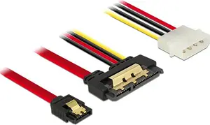 SATA kabelis DeLOCK 85230 0.3m SATA 7-pin + Molex 4-pin