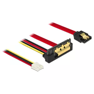 SATA Cable DeLOCK 85235 0.3m SATA 7-pin + Molex 4-pin