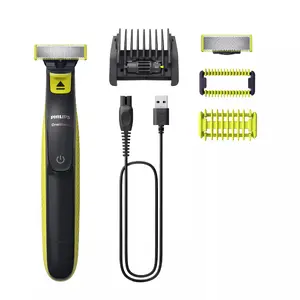 Philips Norelco OneBlade QP2824/20 Face and Body Shaver System with Battery Power, Contour-Following Technology, and Dual Protection System